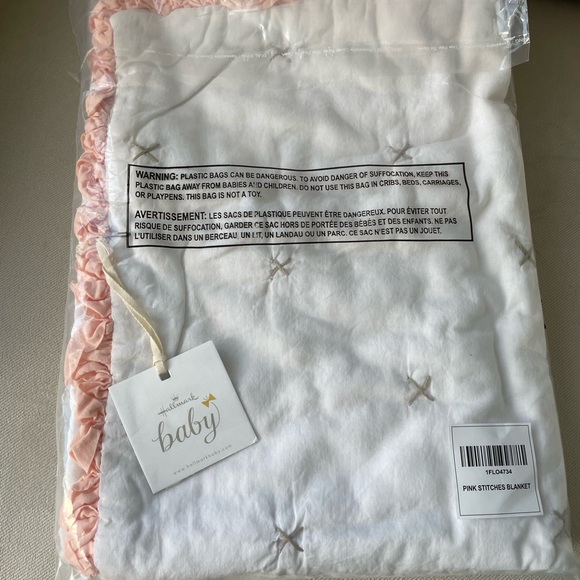 Pink Ruffle Stroller Blanket - Picture 2 of 3